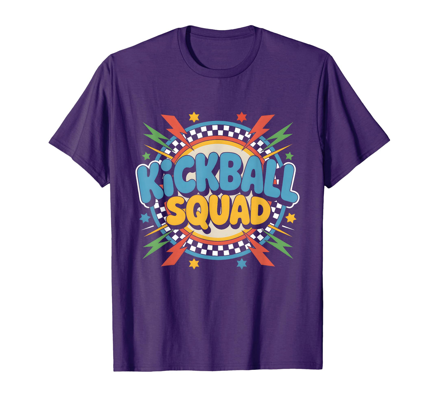 Kickball Squad Teammate Sports Lover Retro T-Shirt