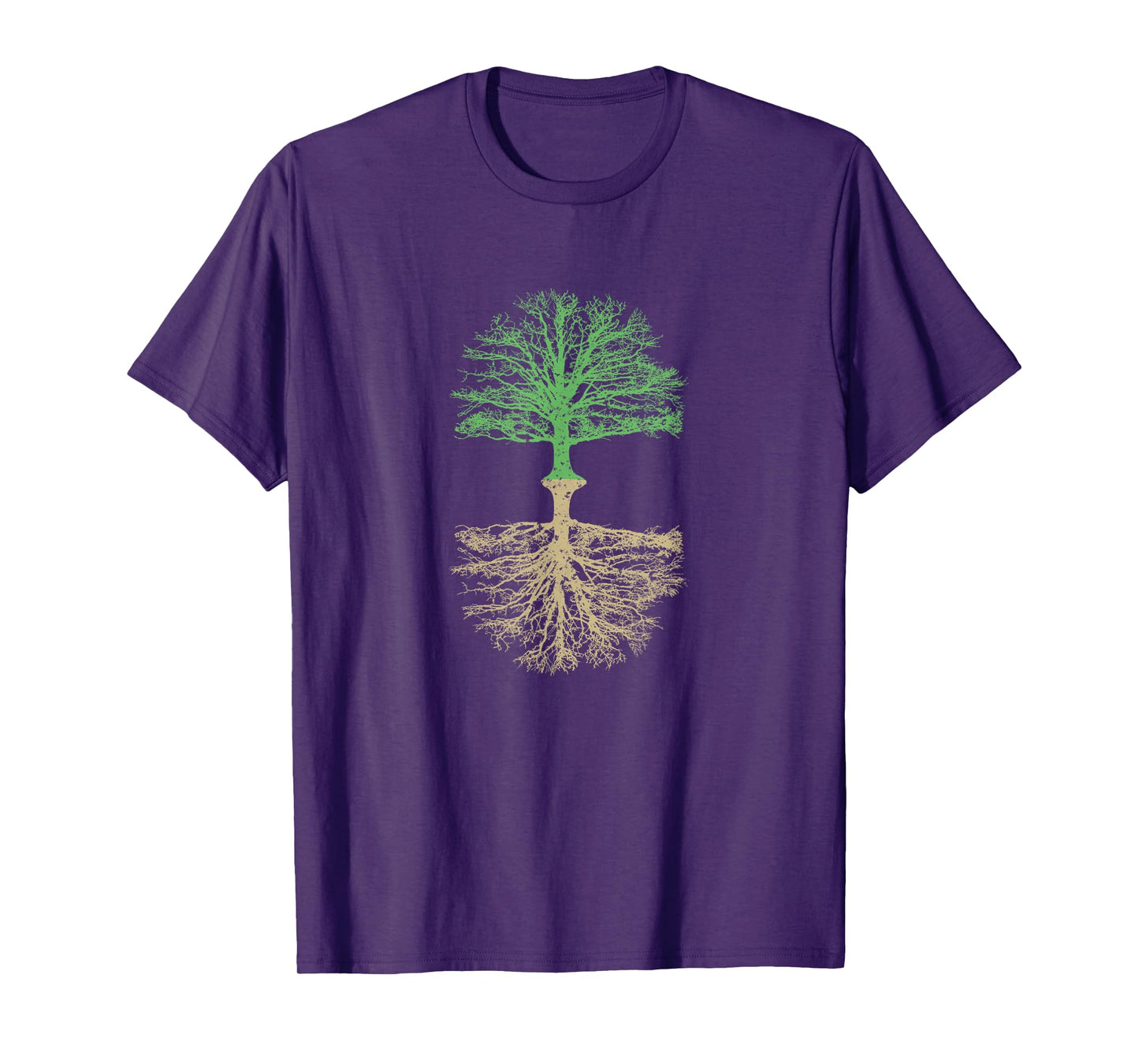 Trees and Roots T-Shirt Outdoor Camping Reflection Nature