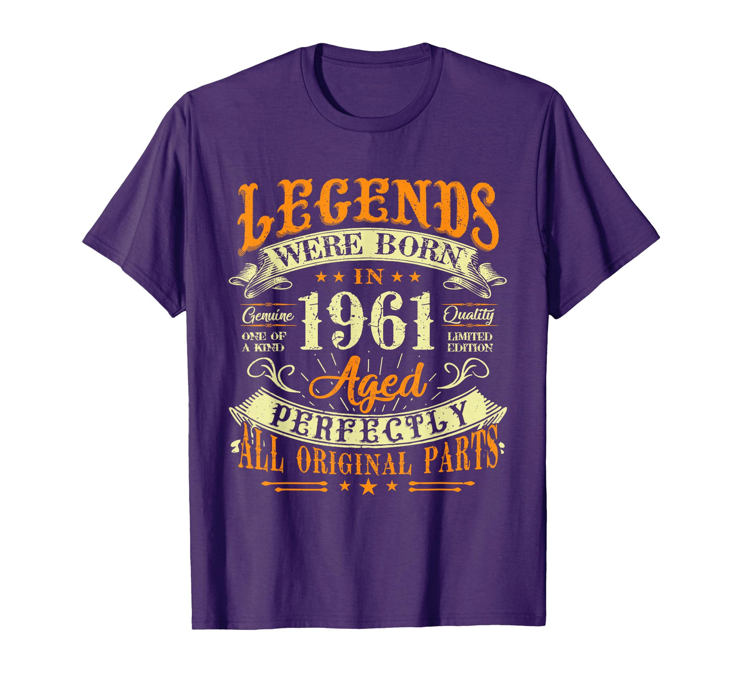 64th Birthday Vintage Legends Born In 1961 64 Years Old T-Shirt