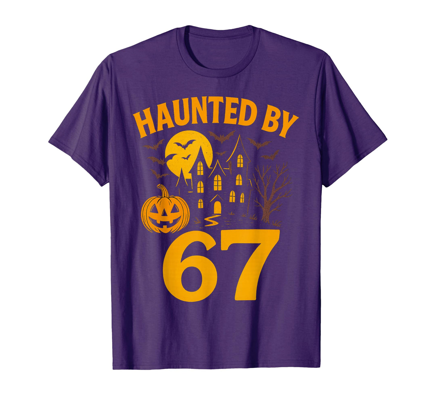 67 Meme Halloween Haunted Spooky - Six Seven Gen Alpha Z T-Shirt