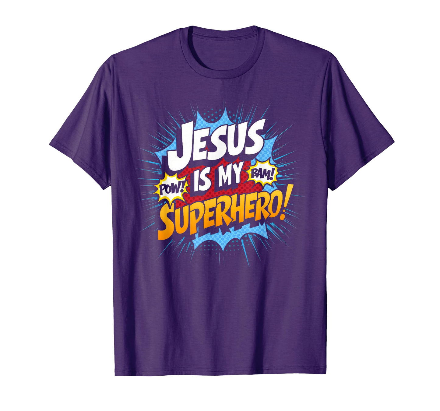 Jesus is My Superhero Christian God Faith Kids Boy T-Shirt