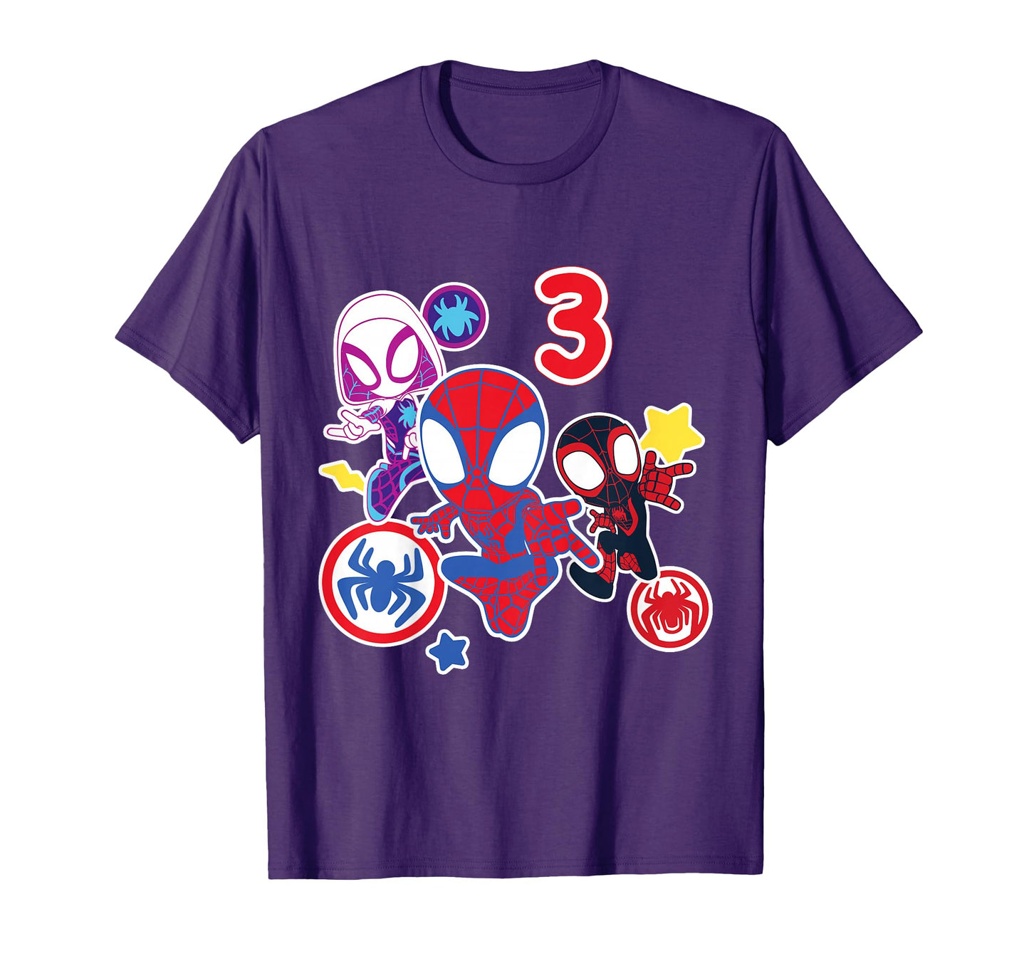 Marvel Spidey and His Amazing Friends 3 Year Old Birthday T-Shirt