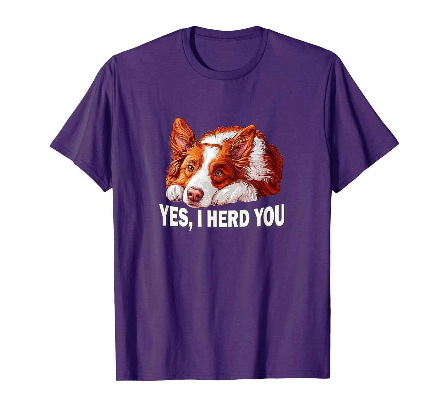 Funny Herd You Red Border Collie Lover T-Shirt