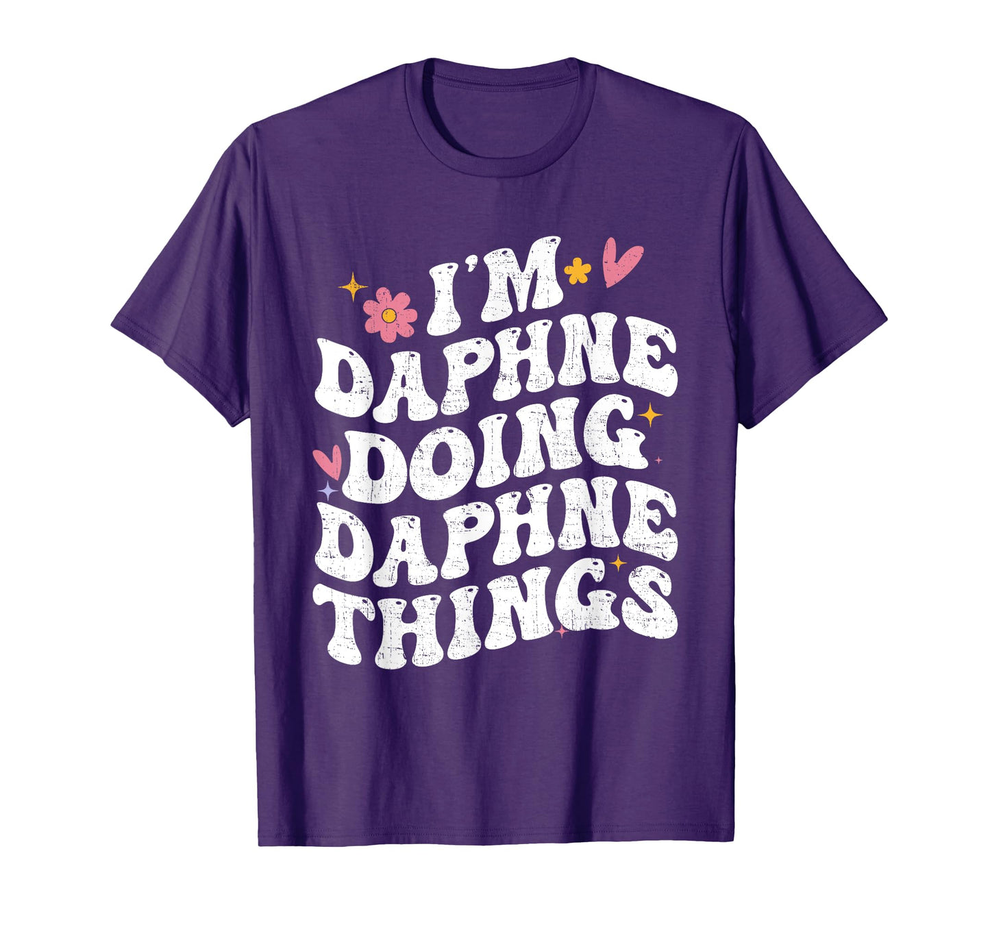 I'm Daphne Doing Daphne Things Retro Groovy Personalized T-Shirt