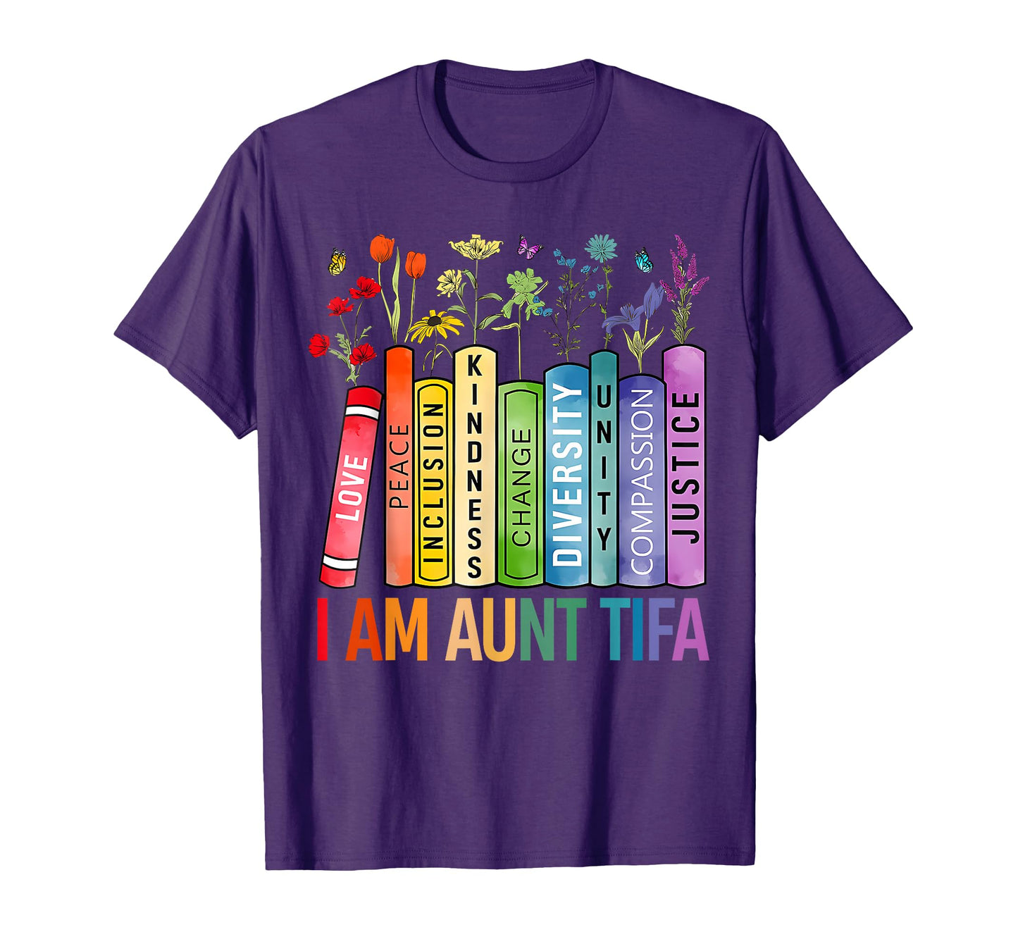I Am Aunt Tifa Human Rights Floral Women Men Protest T-Shirt