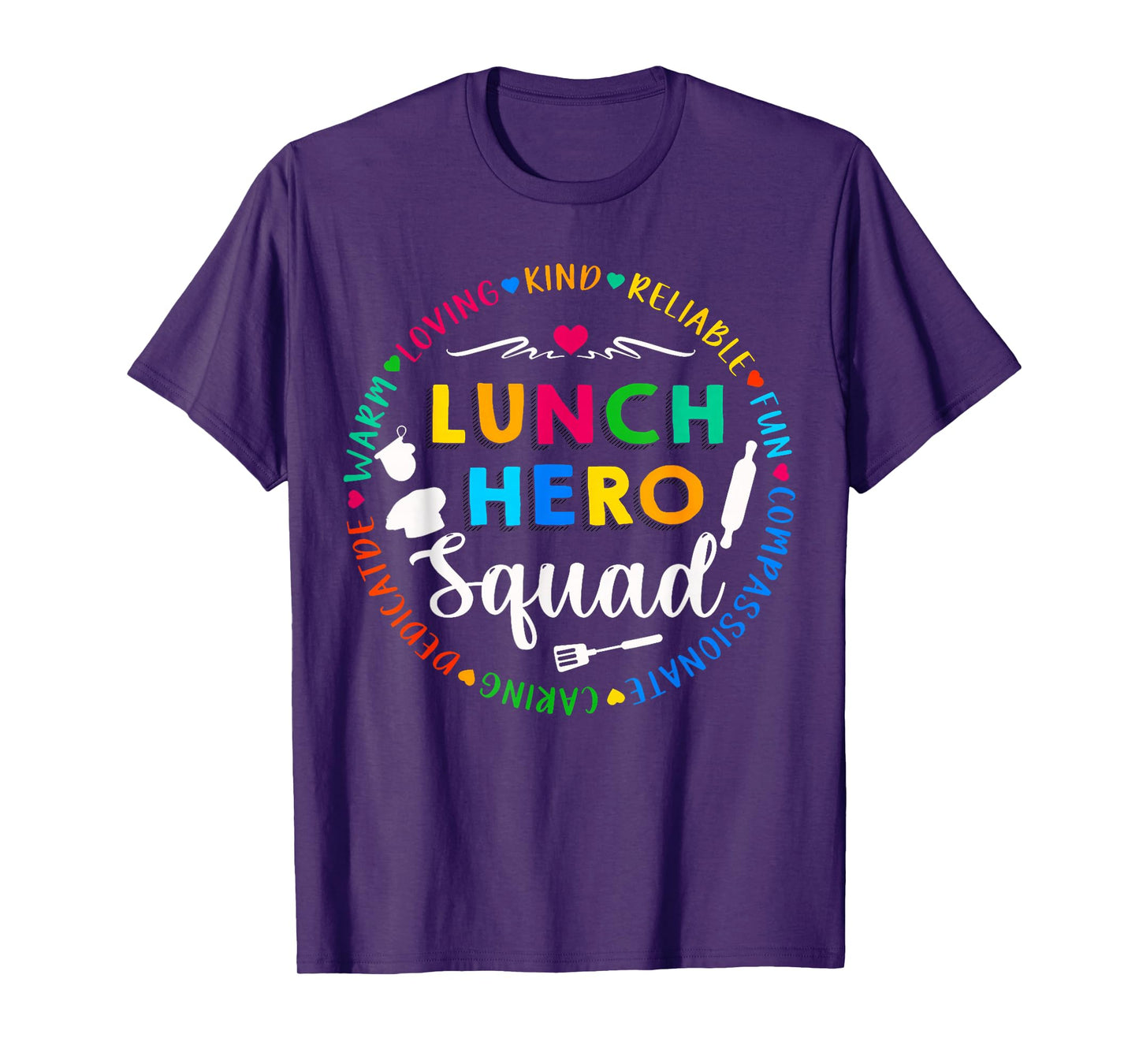 Lunch Hero Squad Funny Lunch Lady School Cafeteria Worker T-Shirt