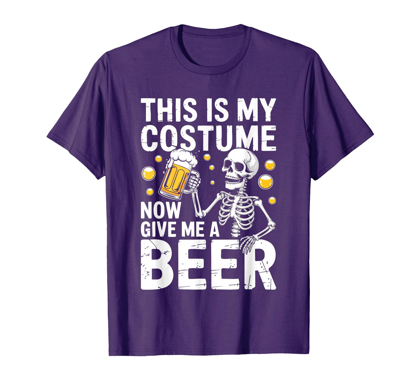 This is My Costume Give Me A Beer Shirt Men Dad Halloween T-Shirt
