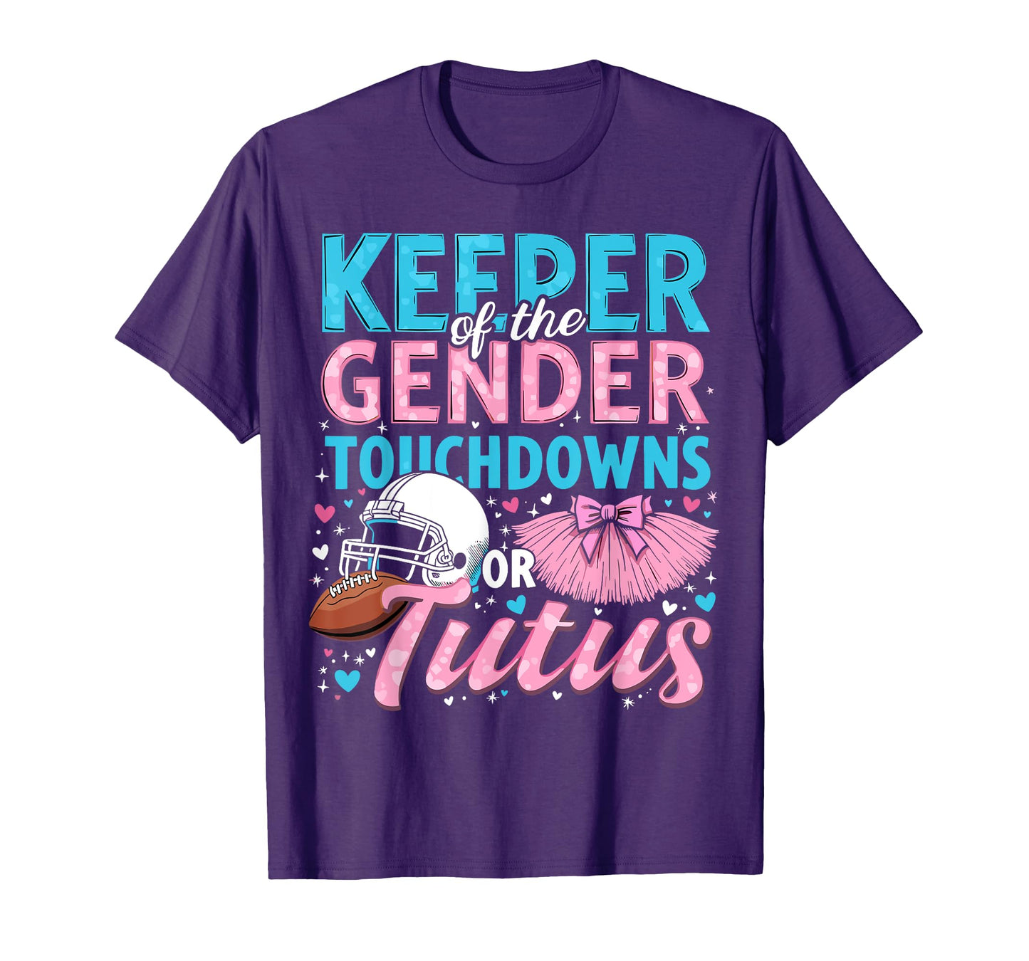 Touchdowns or Tutus Gender Reveal T-Shirt
