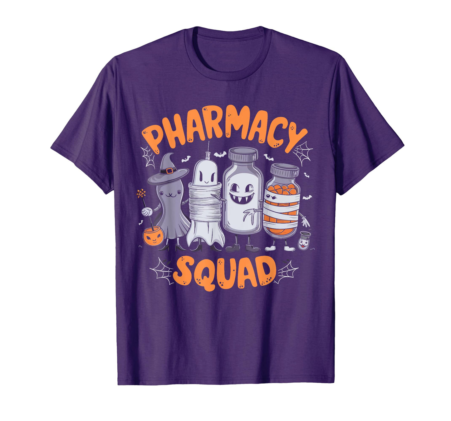 Pharmacy Squad Cute Halloween Pharmacist Techs Students Fun T-Shirt