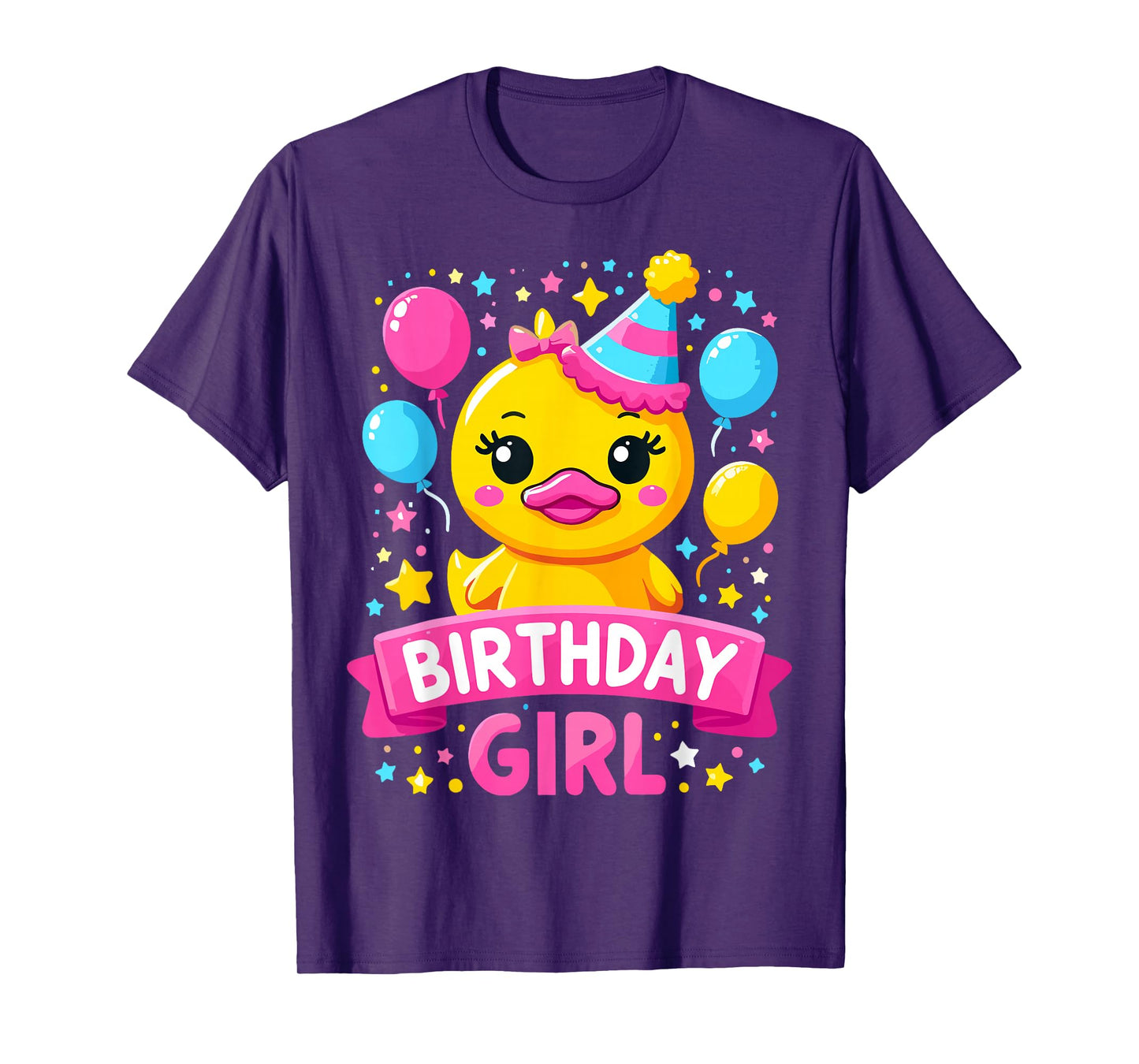 Duck Lover Birthday Girl Rubber Duck T-Shirt