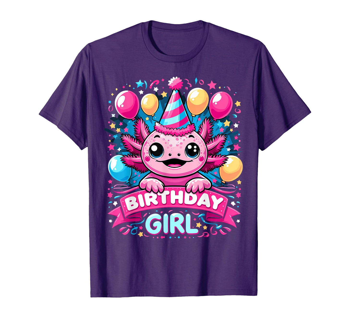 Axolotl Lover Birthday Boy Axolotls T-Shirt