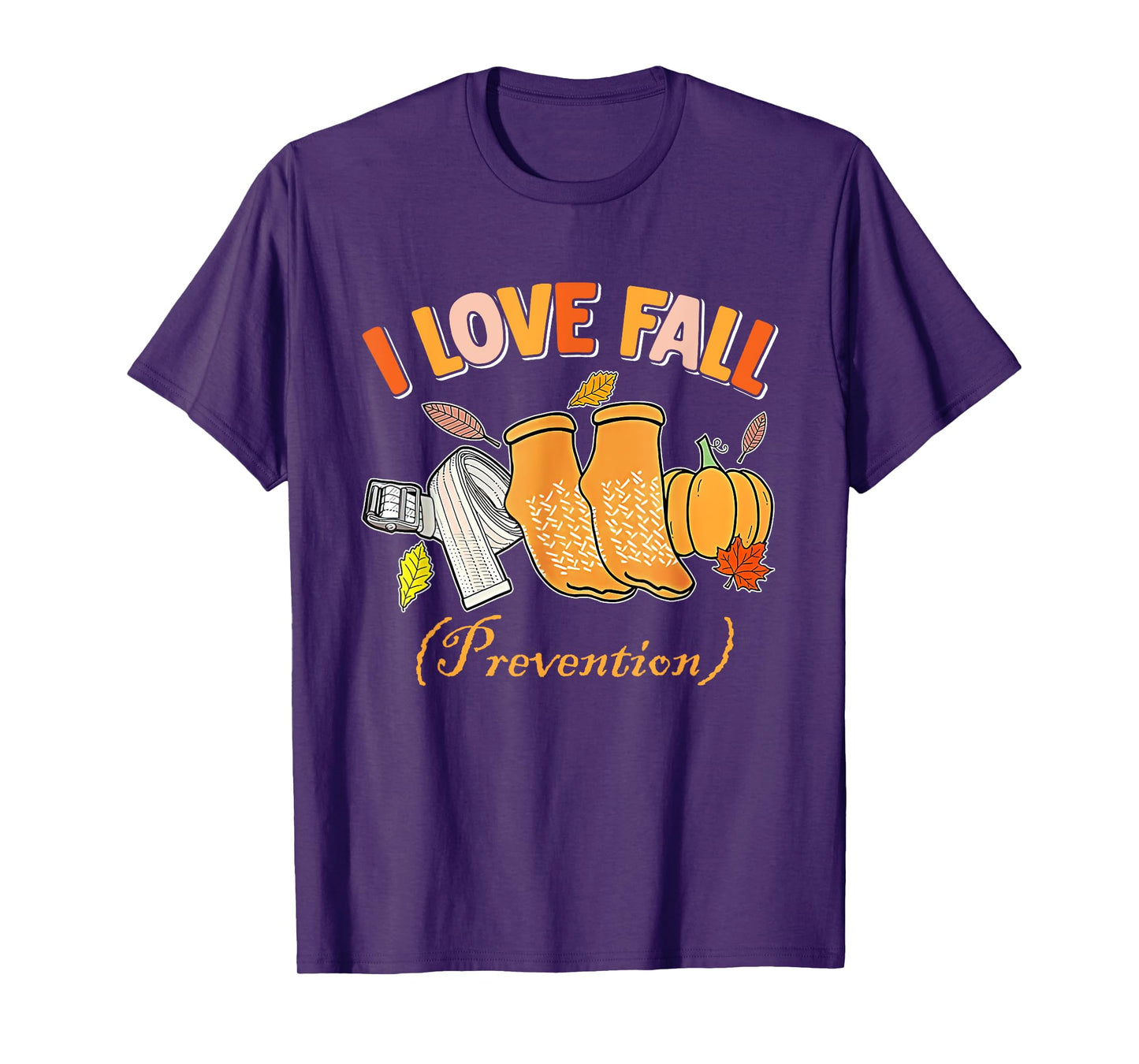 PT Nurse Fall I Love Fall Prevention Fall Physical Therapy T-Shirt