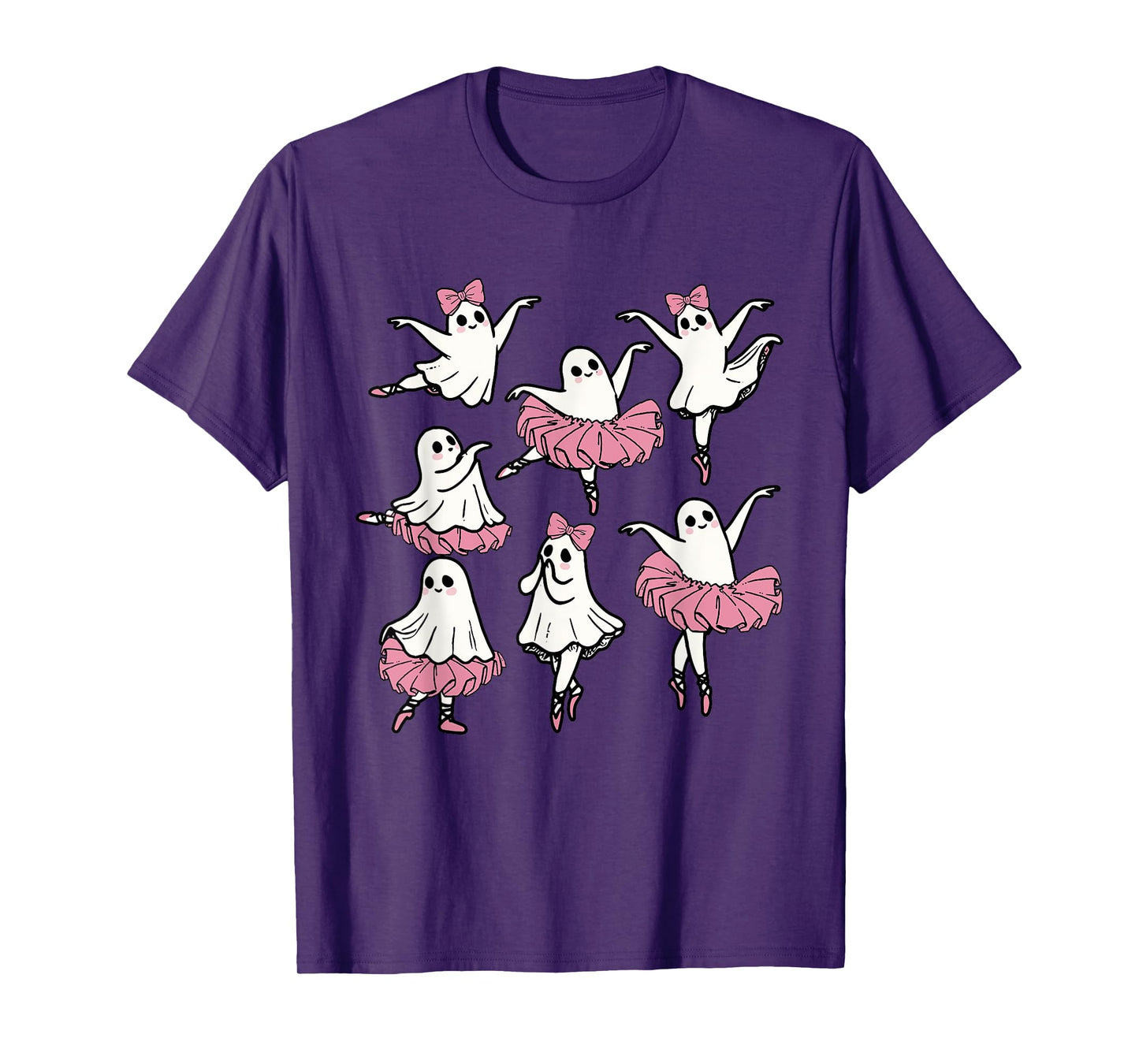Ballet Ghost Dancer Cute Boo Dancing Halloween T-Shirt
