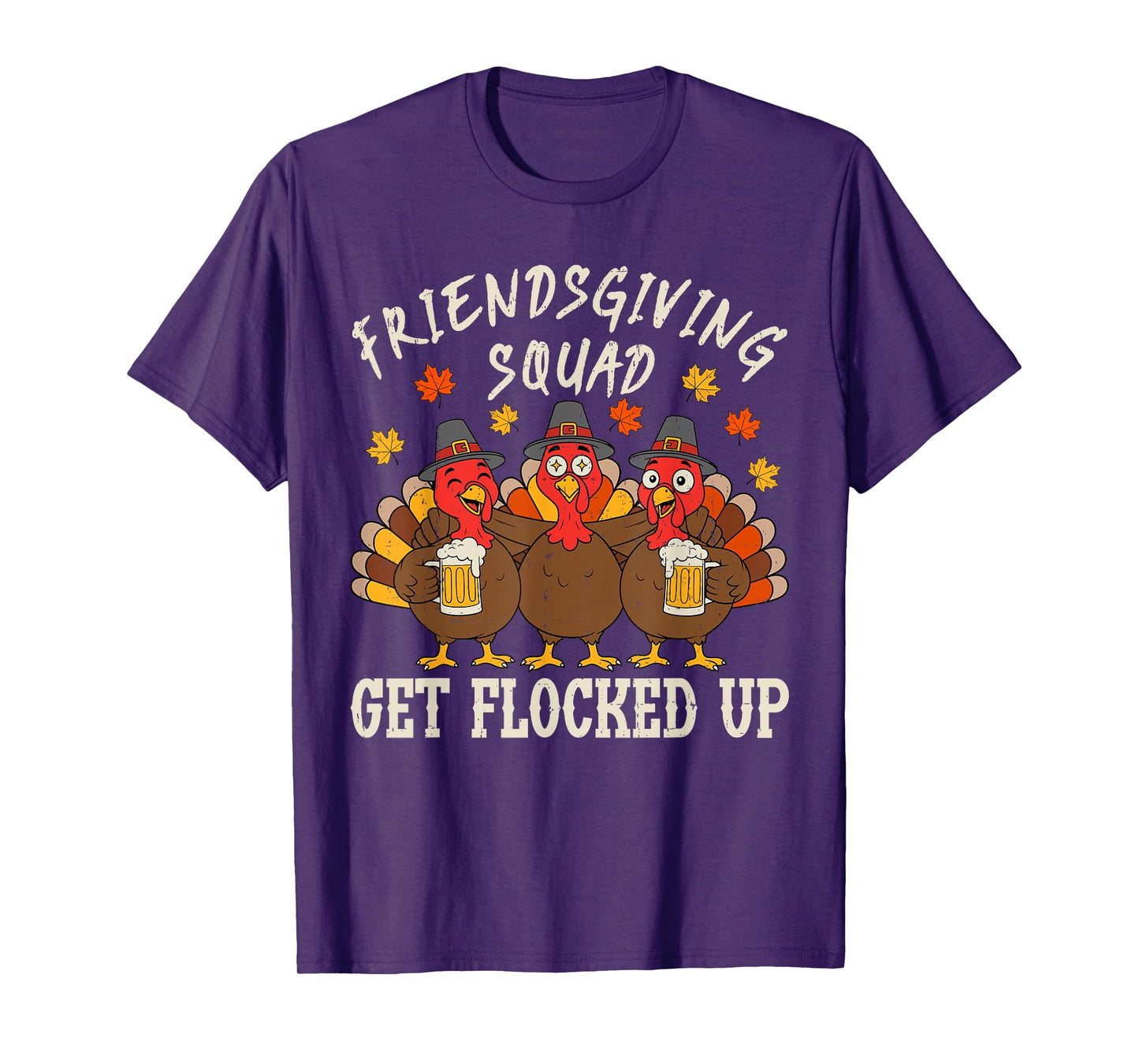 Friendsgiving Squad Turkey Thanksgiving Friends Drinking T-Shirt