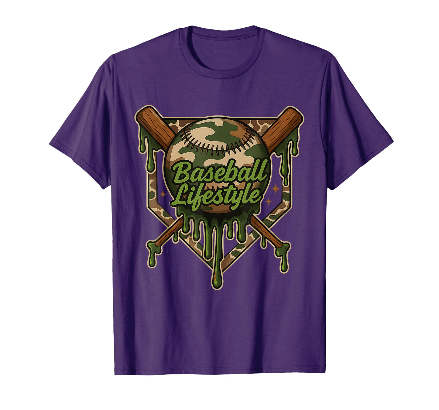Baseball Lifestyle 101 Apparel Youth Baseball Drip Ice Cream T-Shirt