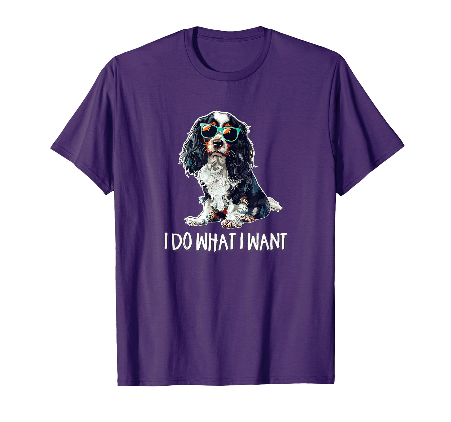 Funny Do What I Want Tricolor Cavalier Spaniel Lover T-Shirt