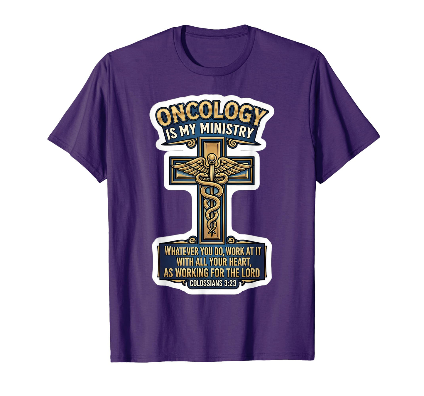 Christian Oncologist Doctor Oncology is My Ministry Jesus OD T-Shirt