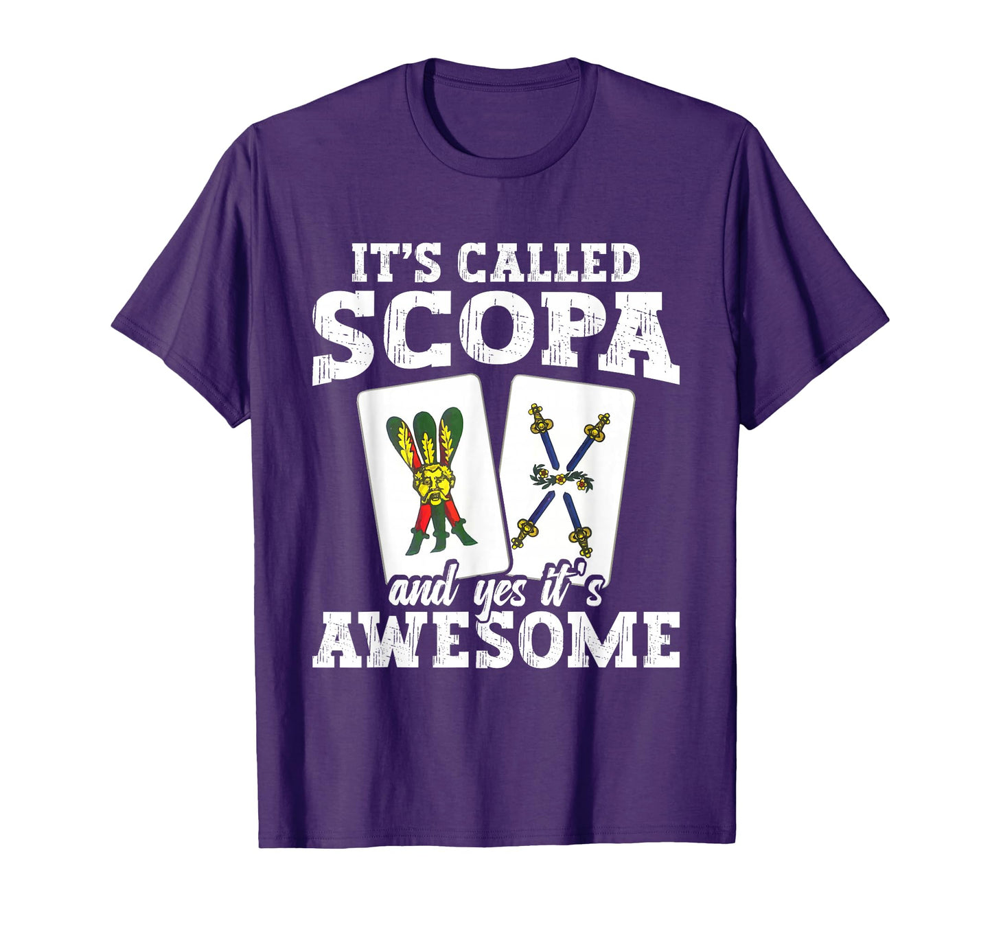 Italian Game Enthusiast Card Game Player Awesome Scopa T-Shirt