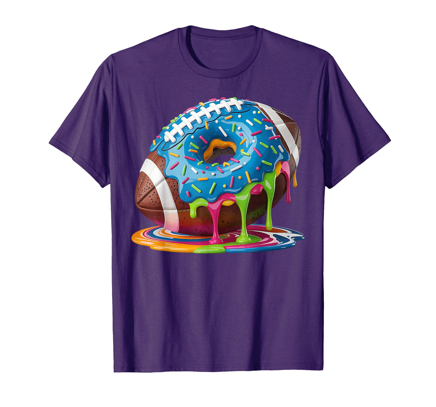Football Drip Boys Football Ice Cream Sprinkle Respect Drip T-Shirt