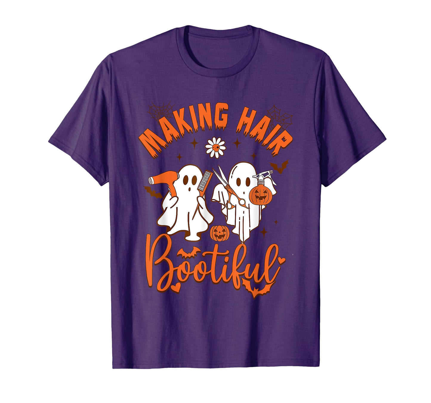 Making Hair Bootiful Funny Scary Ghost Hairdresser Halloween T-Shirt