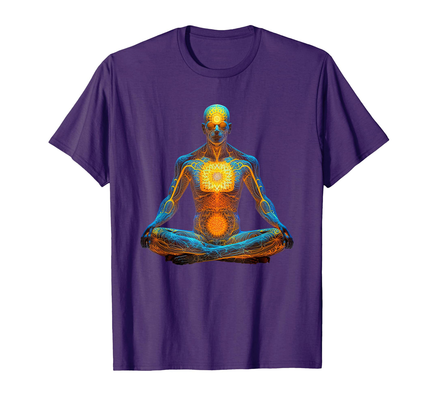 Energy Chakra Yoga Meditation Spiritual. T-Shirt