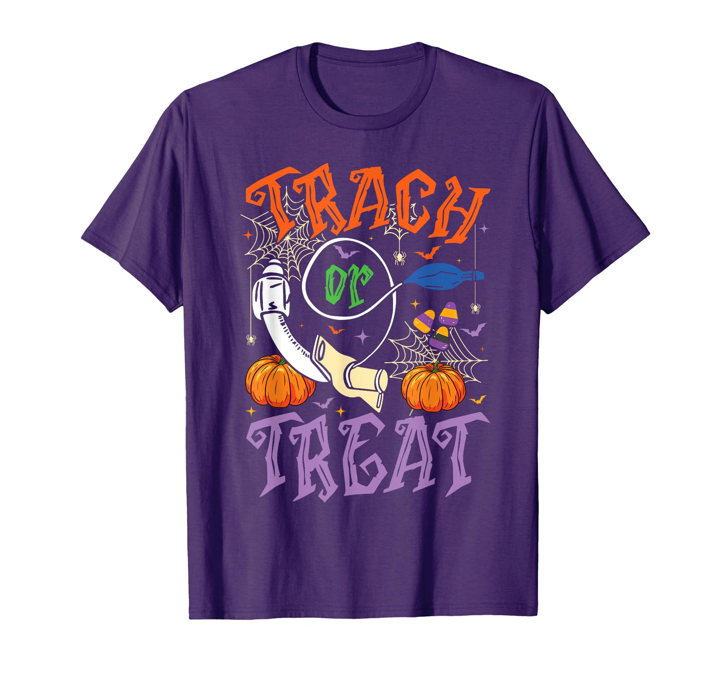 Respiratory Therapist Trach or Treat ICU RN Halloween Nurse T-Shirt