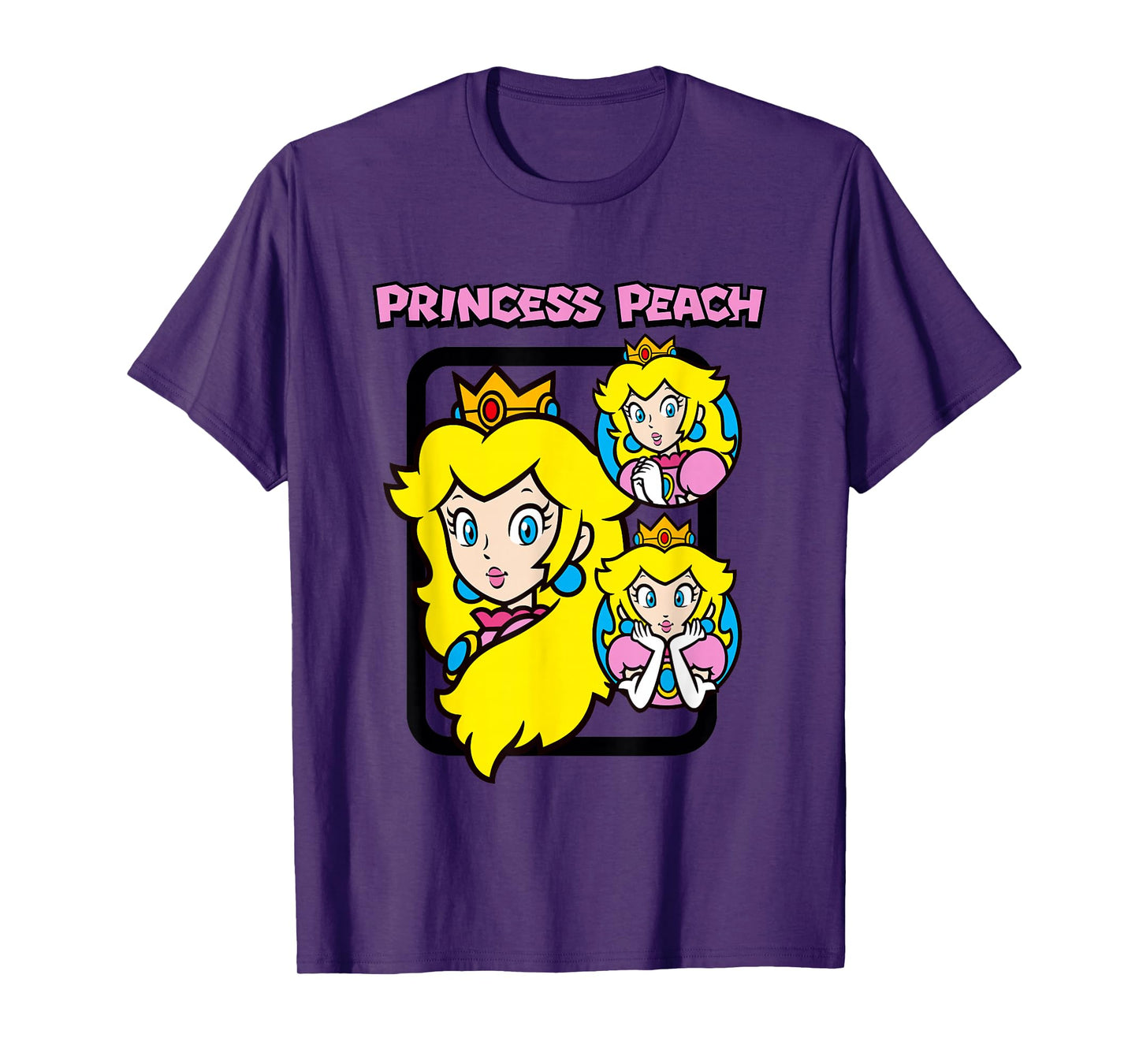 Super Mario Bros Princess Peach Power Up Vintage T-Shirt