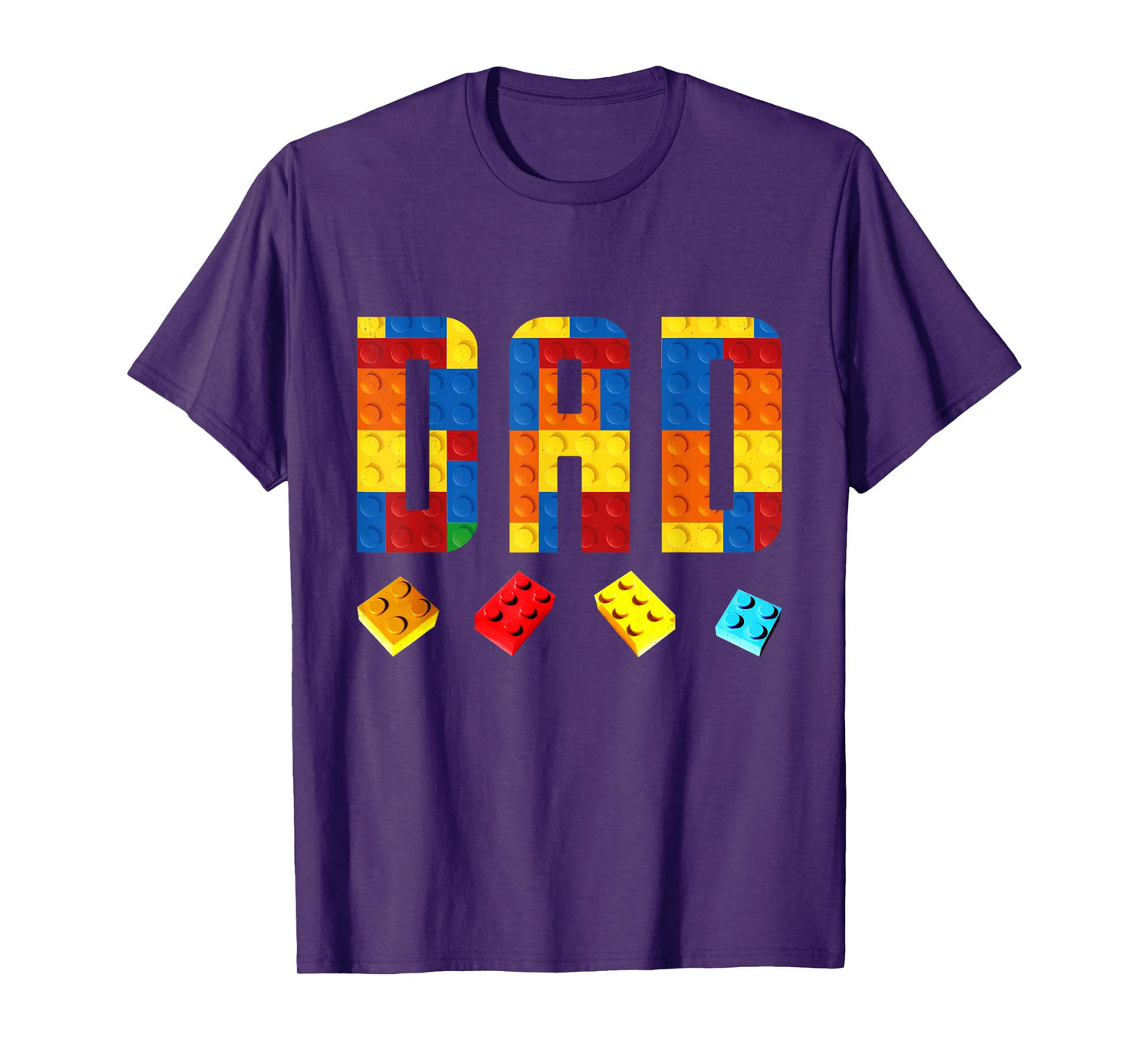 Dad Master Builder Building Blocks Birthday Family Matching T-Shirt