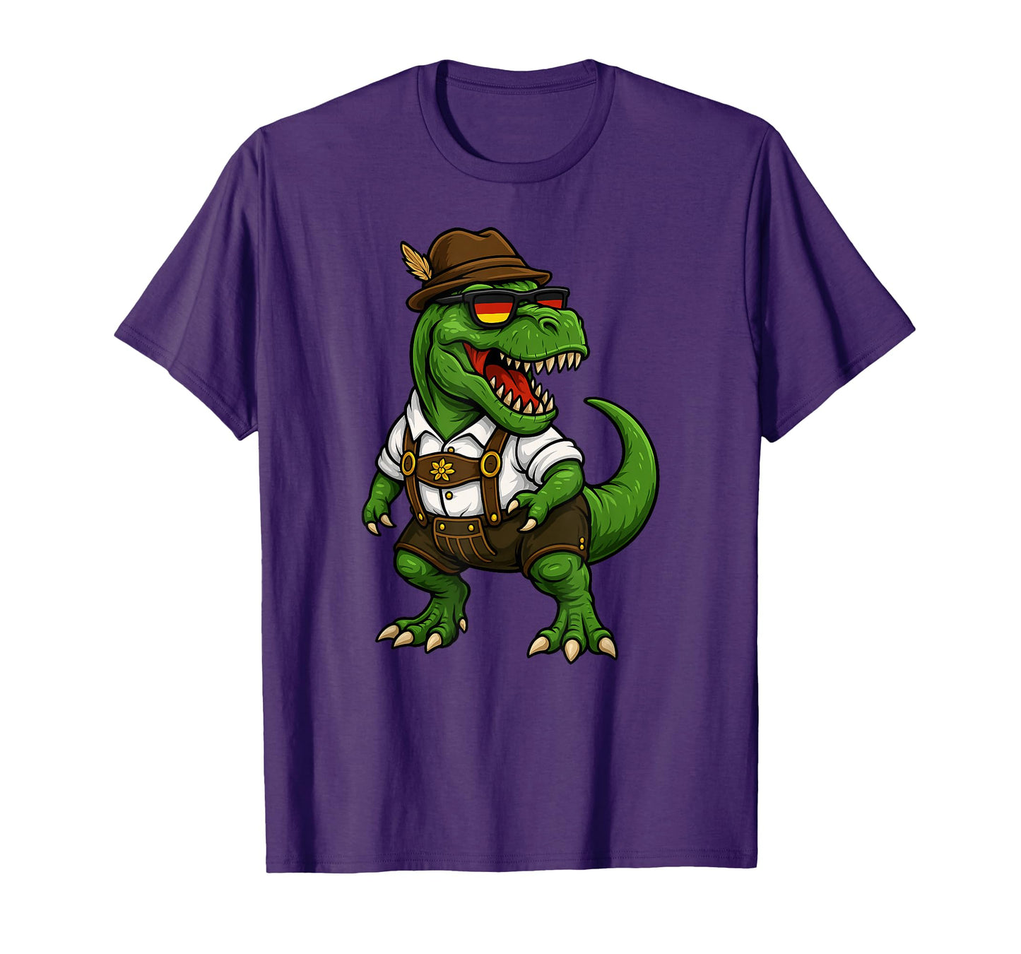 Trex Dinosaur Bavarian German Costume Boys Men Kids T-Shirt