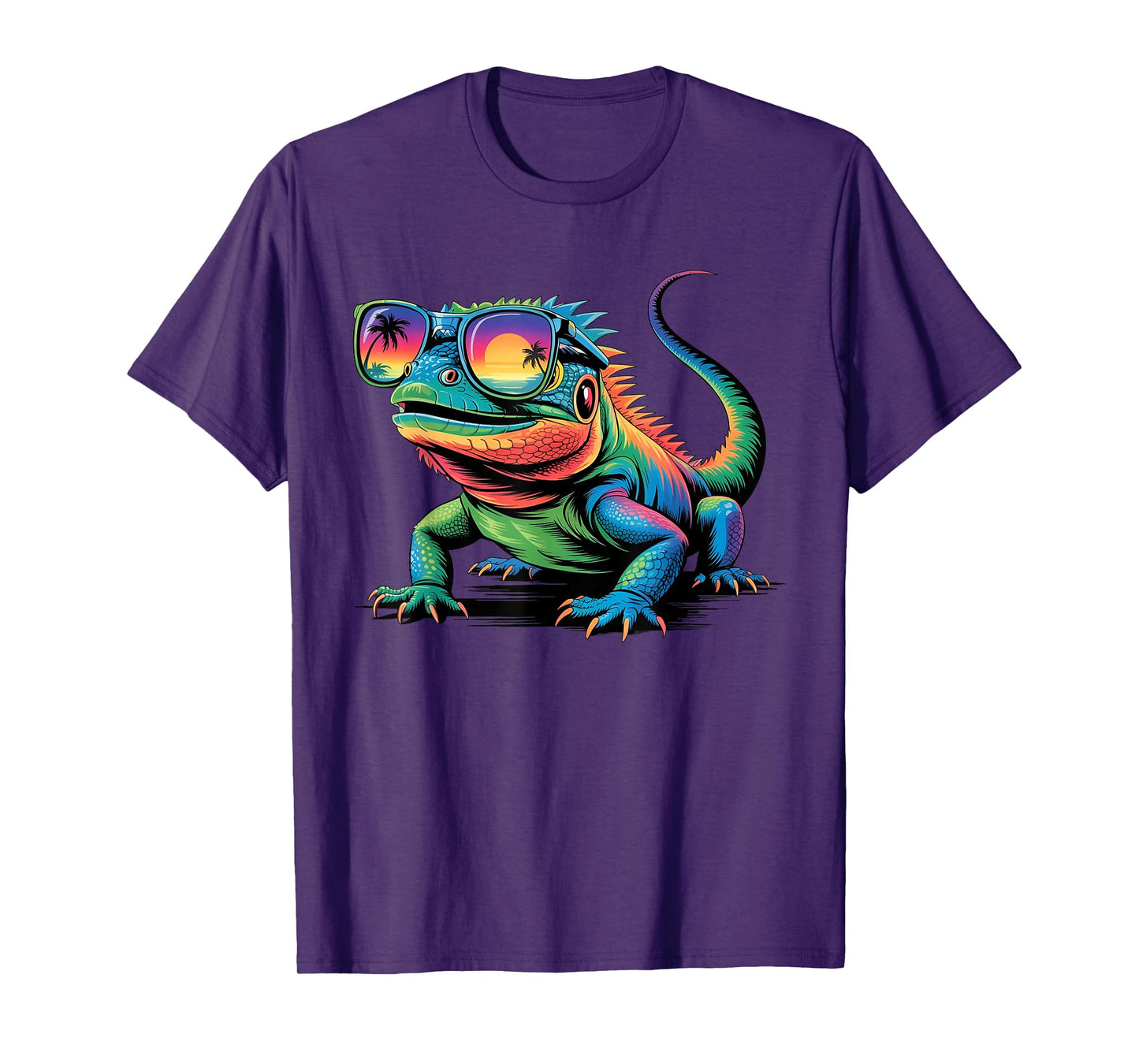 Cool Iguana Sunglasses Funny Reptile Lizard Lover Animal T-Shirt