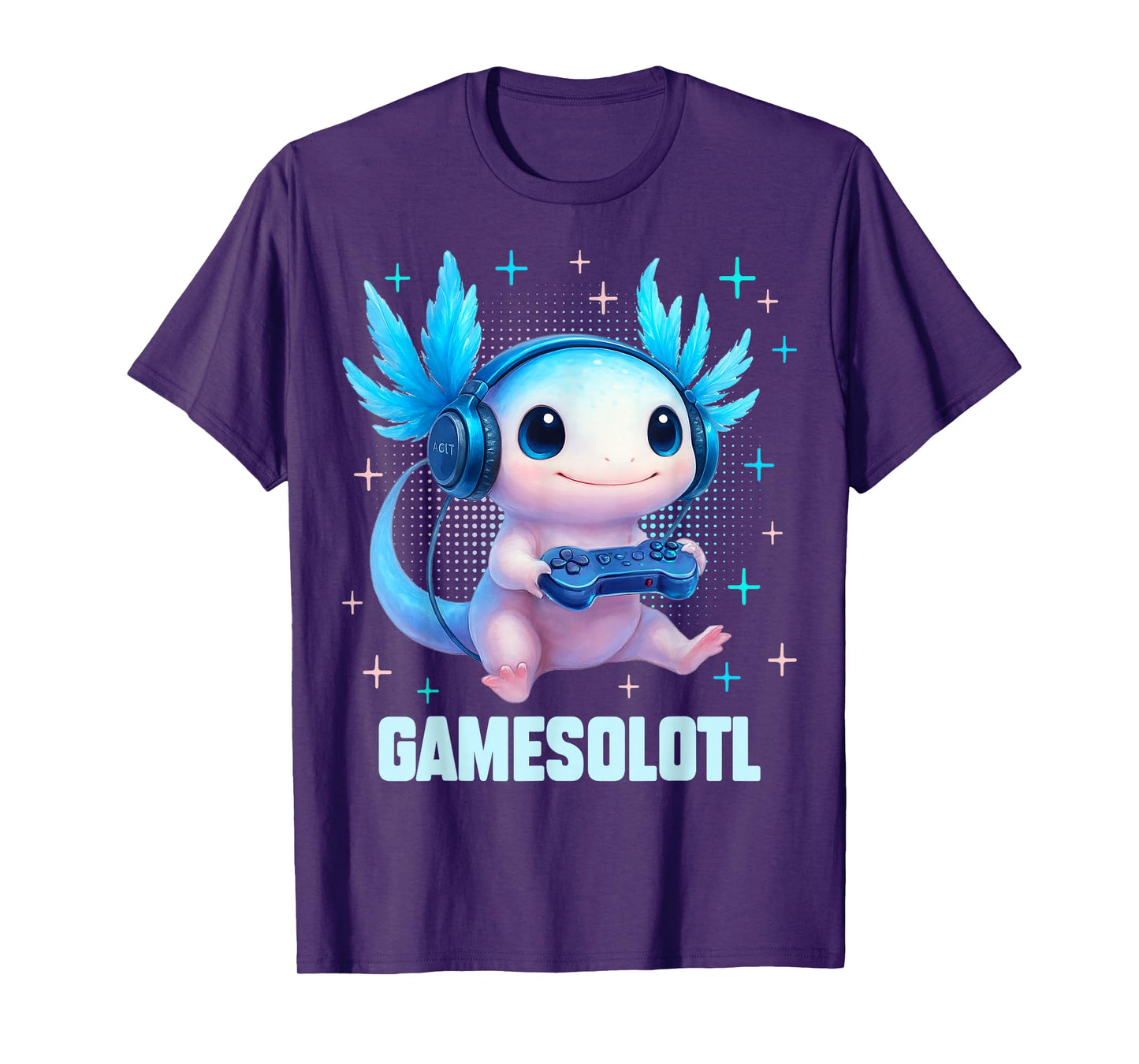 Gamesolotl Axolotl Video Gamer Kawaii Anime Gifts Boys Teens T-Shirt
