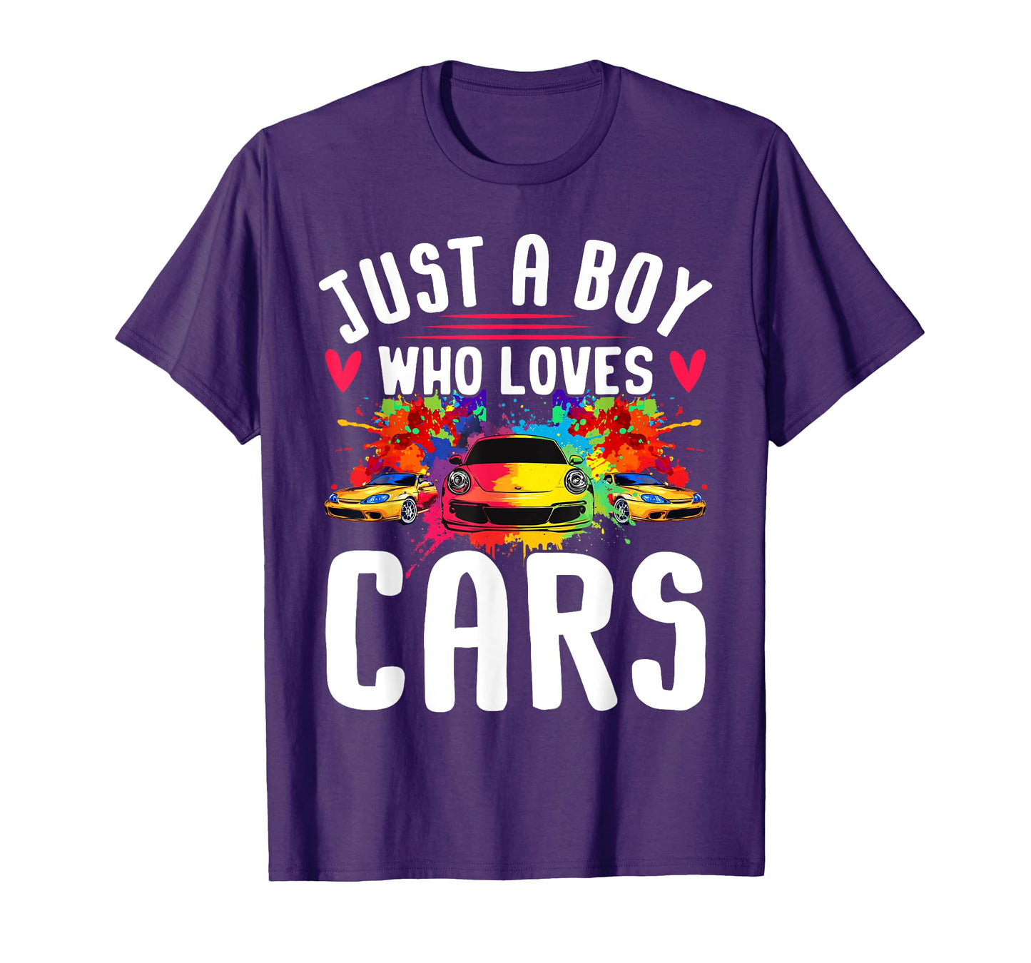 Just a Boy Who Loves Cars - Cool Sleek Sports Car Enthusiast T-Shirt