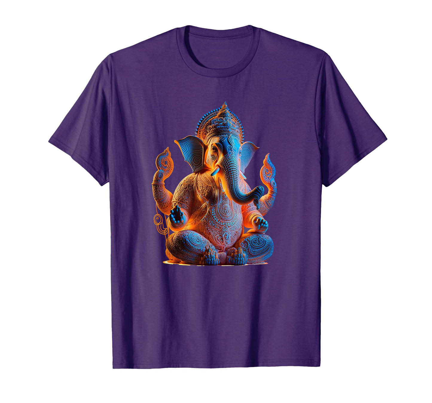 Ganesh Elephant Hindu God Yoga Spiritual Ganesha Meditation T-Shirt