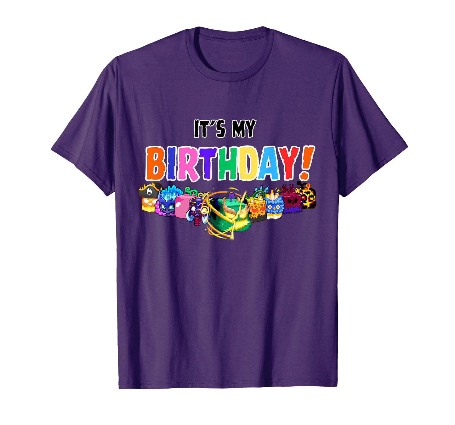 blox fruit birthday party It's My Birthday T-Shirt