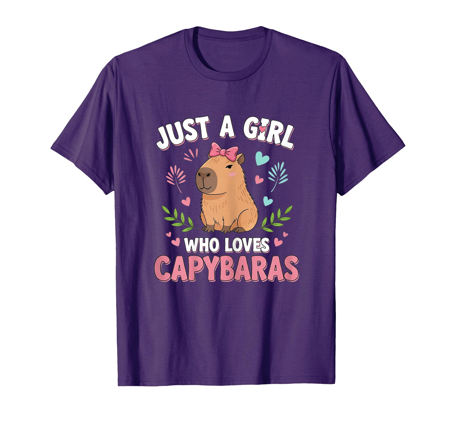 Just a Girl who loves Capybaras Cute Capybara Lover T-Shirt