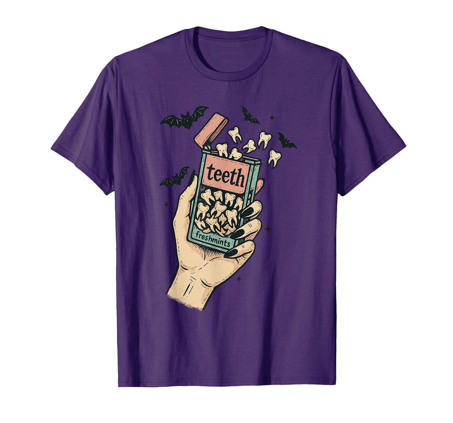 Halloween Teeth Freshmints Funny Halloween T-Shirt