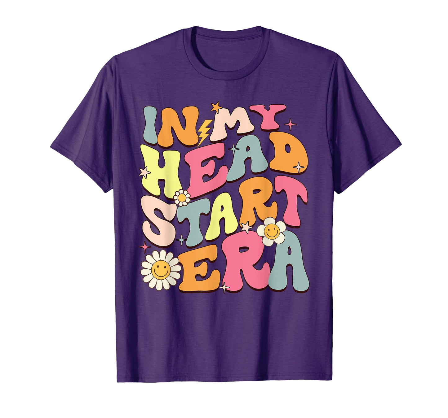 Groovy In My Head Start Era Homeschool Headstart Teacher Men Women Girls Kids T-Shirt