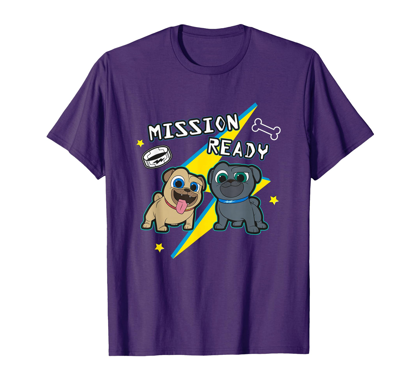 Disney Puppy Dog Pals Mission Ready Bingo Rolly Chest Logo T-Shirt
