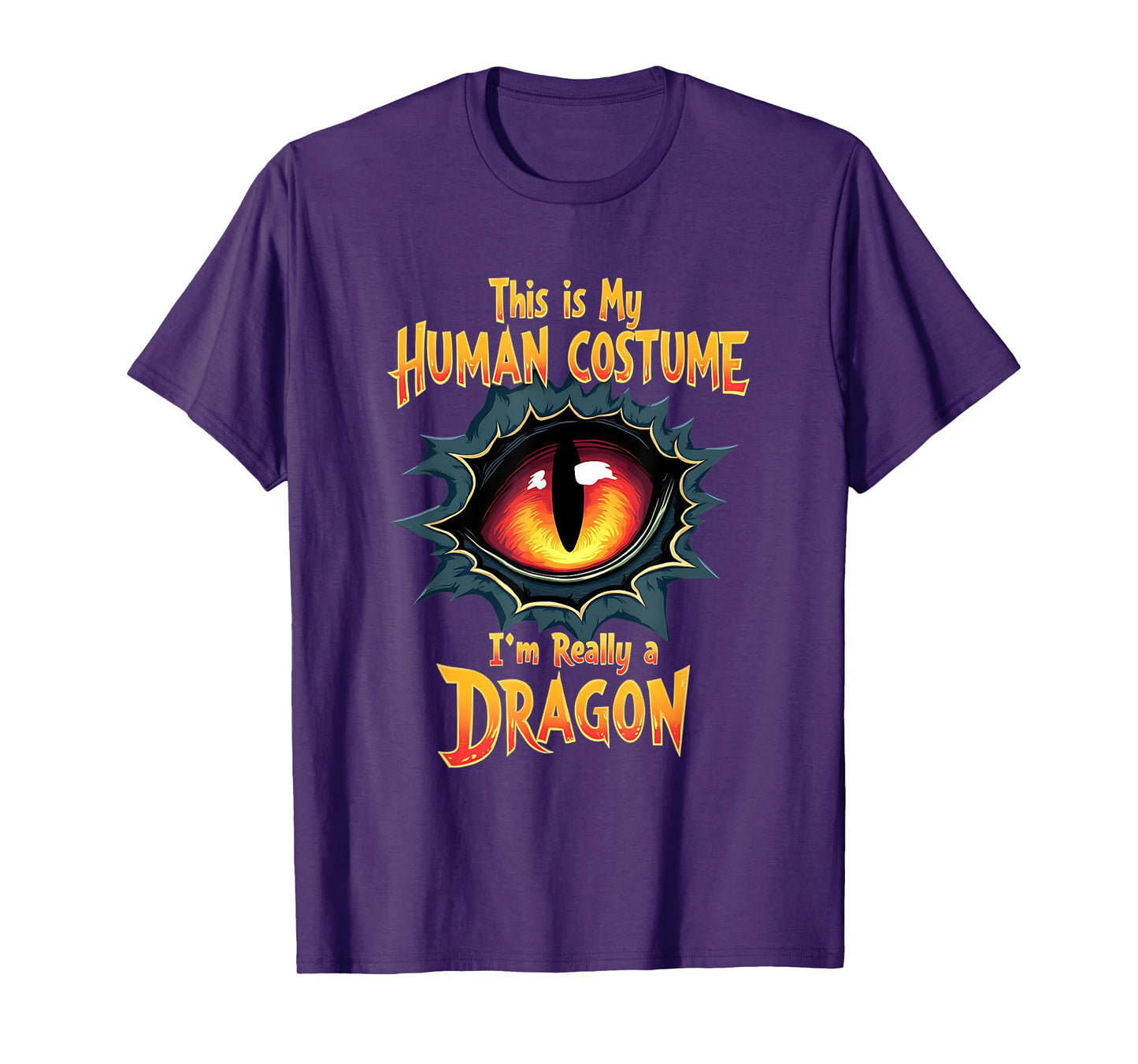 This Is My Human Costume I'm Really A Dragon Halloween T-Shirt