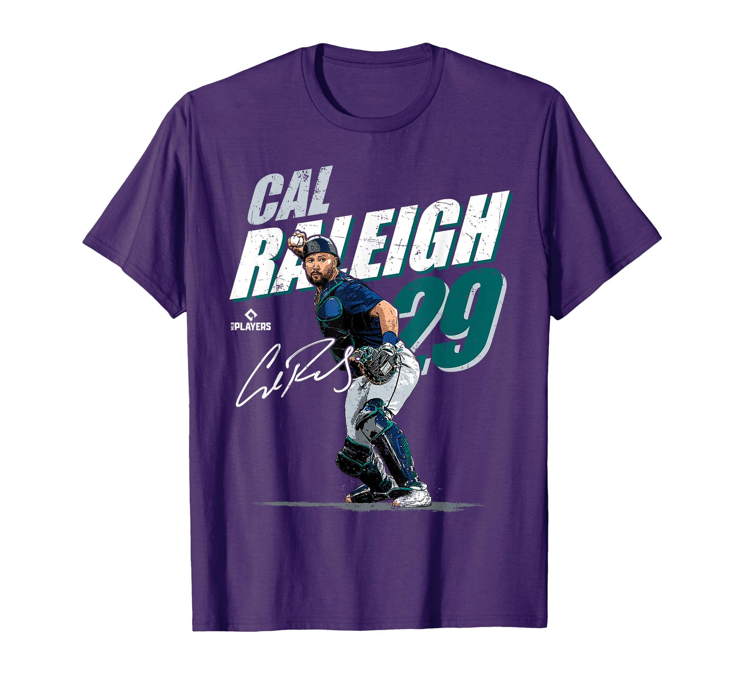 Cal Raleigh | Seattle MLB Baseball Players | MLBCRA204M T-Shirt