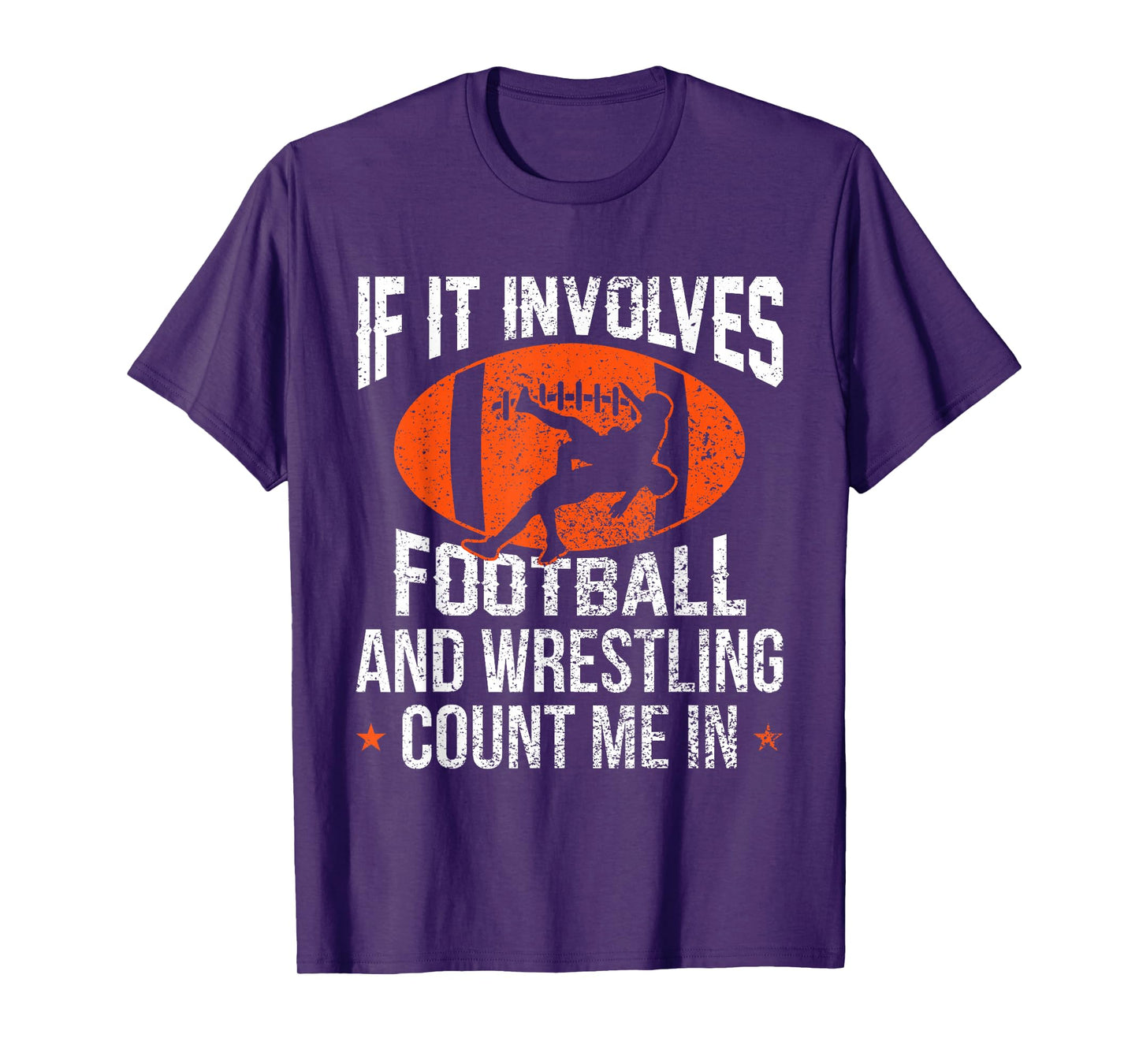 Funny Football Designs For Kids Women - Men Tee Unisex-Adult T-Shirt Football-Wrestling-Design T-Shirt Black Short Sleeve Small