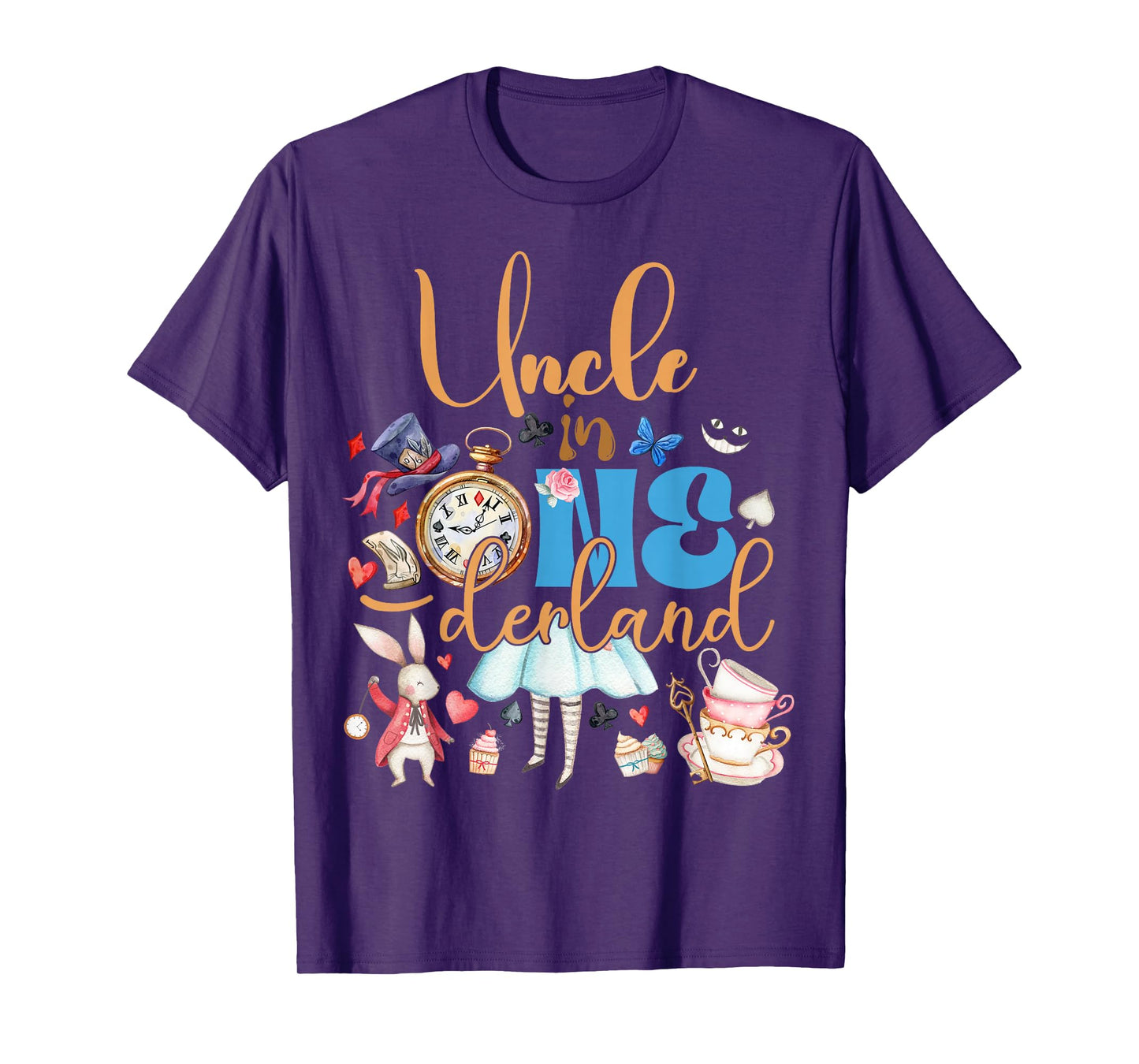 Alice uncle in ONEderland Birthday Family T-Shirt