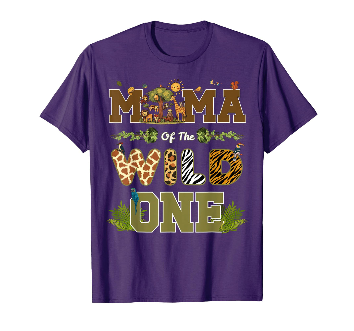 Mama of The Wild One 1st Birthday Safari Wild One Birthday T-Shirt