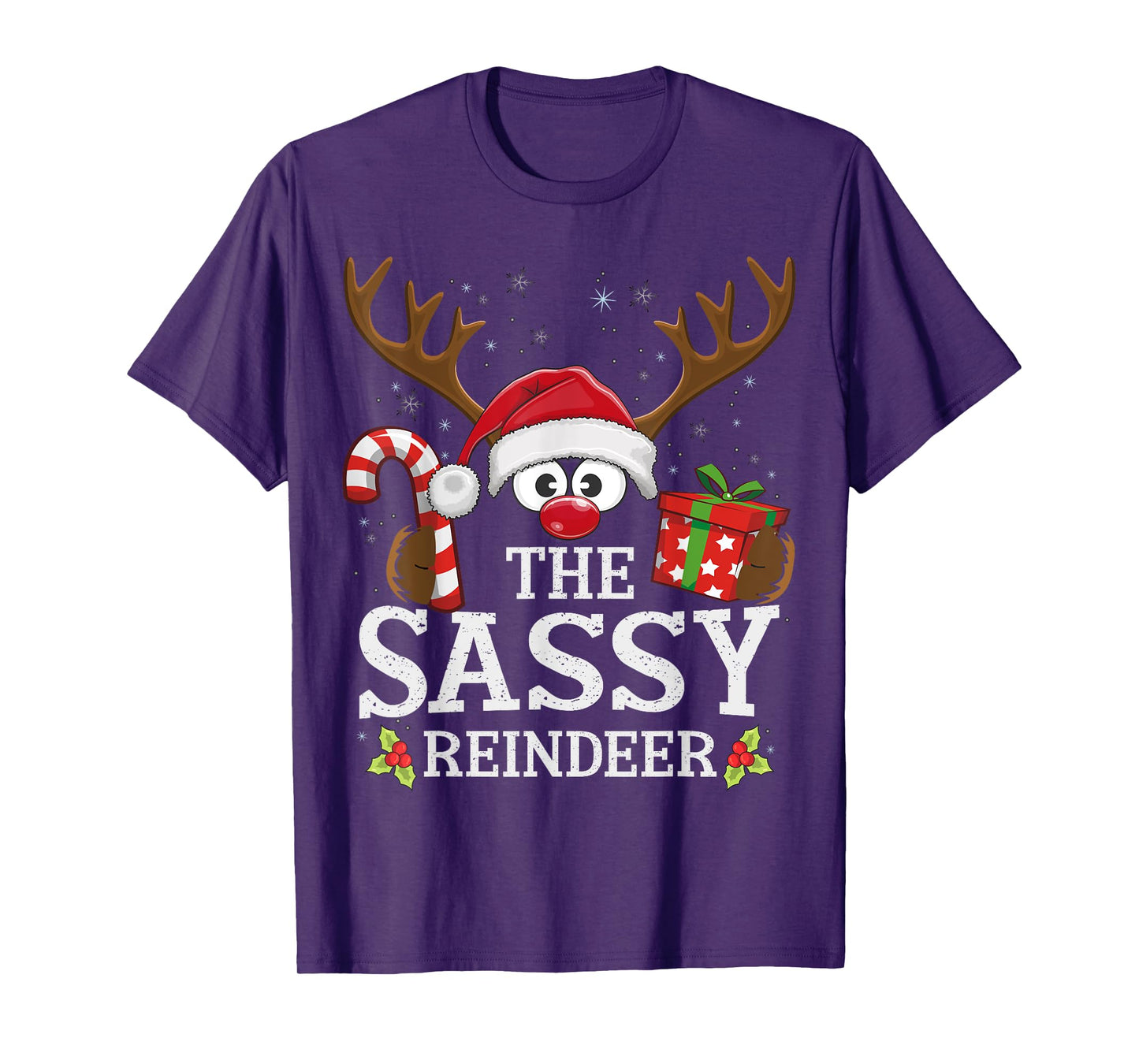 Christmas Matching The Sassy Reindeer Family T-Shirt