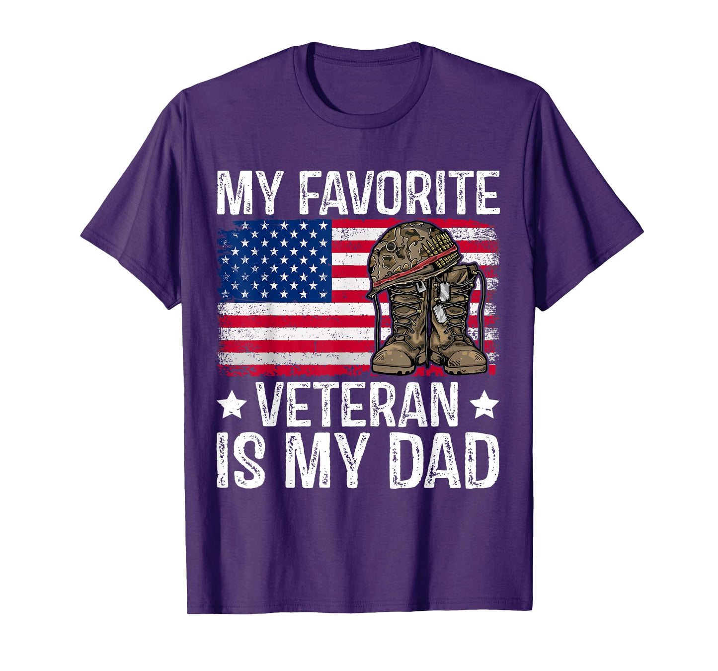 my favorite veteran is my dad army military veterans day T-Shirt