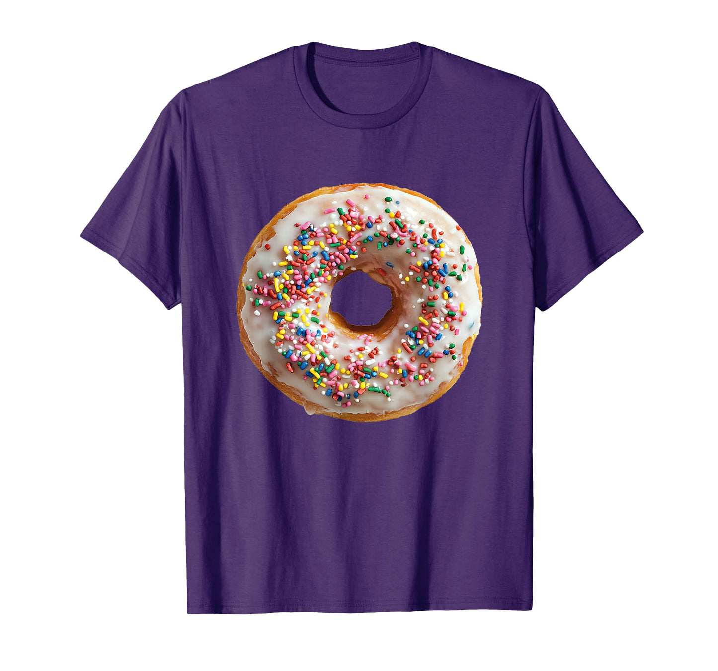 Candy Designs. Unisex-Adult, Unisex-Kid Donuts Colorful Sprinkles Doughnut Funny Graphic T-Shirt