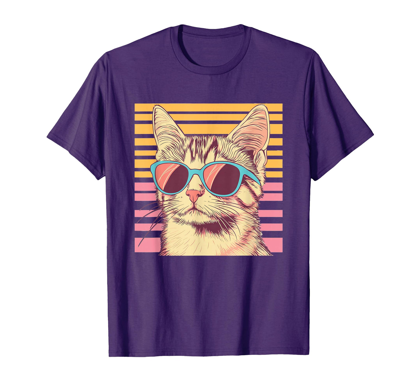Retro Cat With Sunglasses I Kids Cat T-Shirt