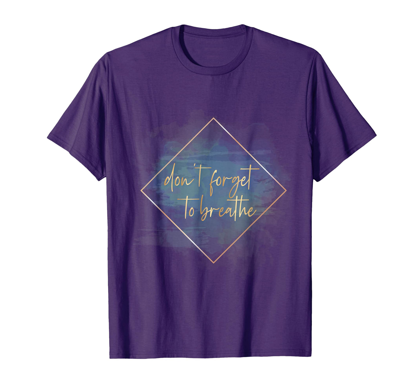 Letter Printed Yoga / Don´t forget to breathe T-Shirt