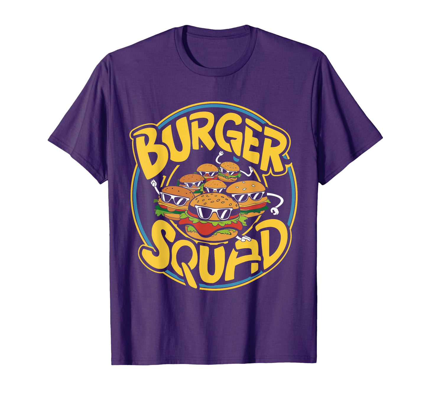Burger Squad Funny Cheeseburger Lover Food Hamburger Crew T-Shirt