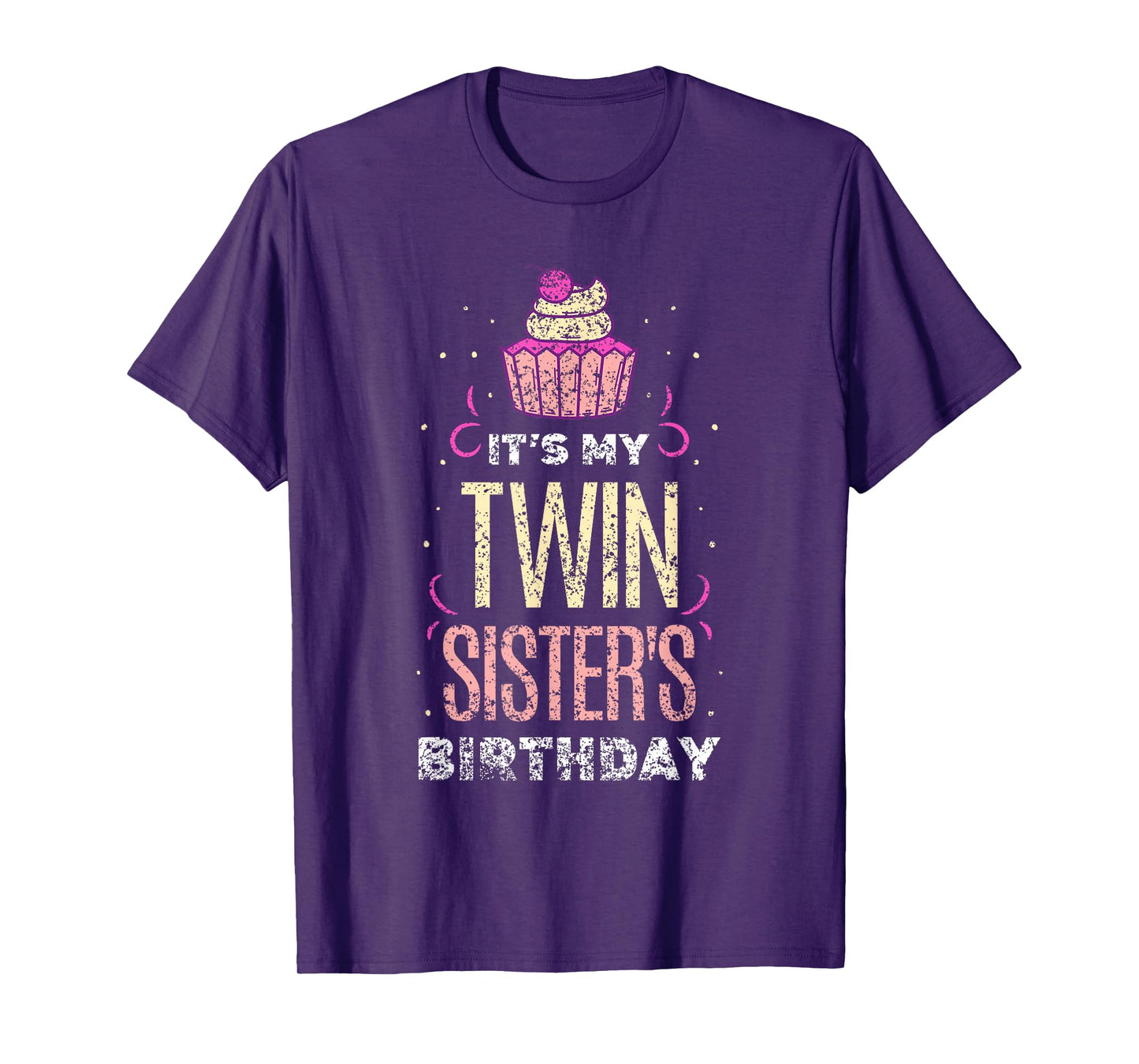 It's My Twin Sister's Birthday Twins Celebrate Cute T-Shirt